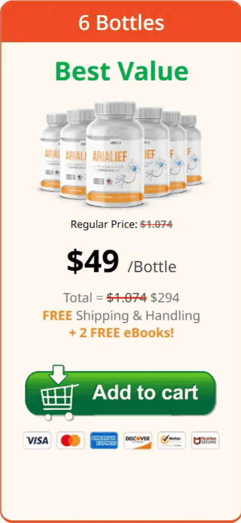 Arialief-6 bottle- order-now- ( Sixty Days Supply)- image