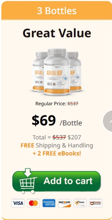 Arialief-3 bottle - order-now- ( Sixty Days Supply)- image